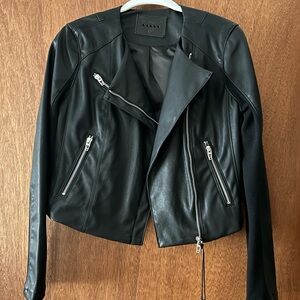 Blank NYC Jacket Biker Moto Vegan Leather XS, NWT